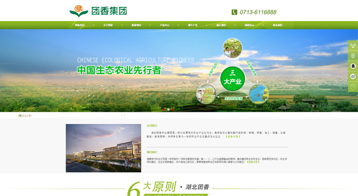 湖北團香首頁第一屏截圖