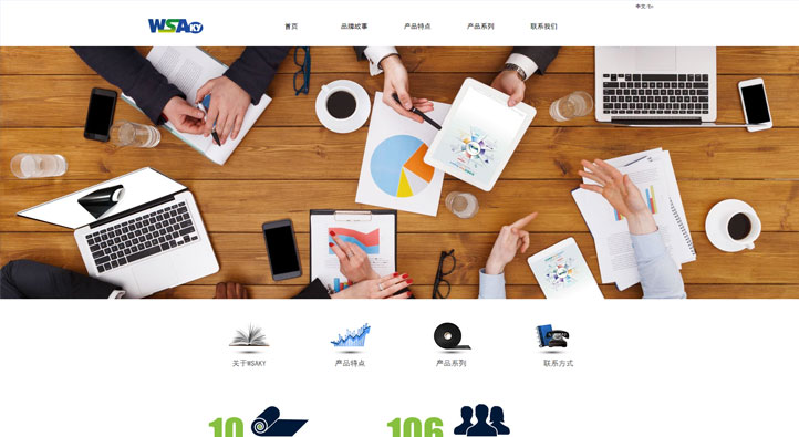 Wsaky首頁第一屏截圖
